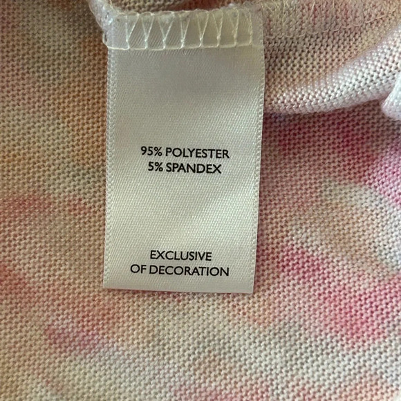 Laura Ashley Pink XL Knit Button Front Sleep Shirt Nightgown HAPPINESS - Picture 4 of 7